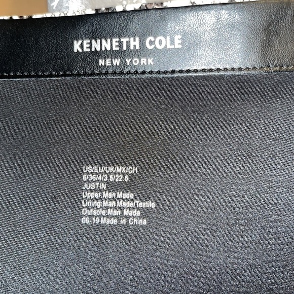 Kenneth COLE New York Justin Snake Skin Print Round Toe Block Heel Dress Boots - Picture 13 of 13